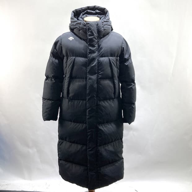 데상트 공용 캐논 구스다운롱패딩 블랙 95 