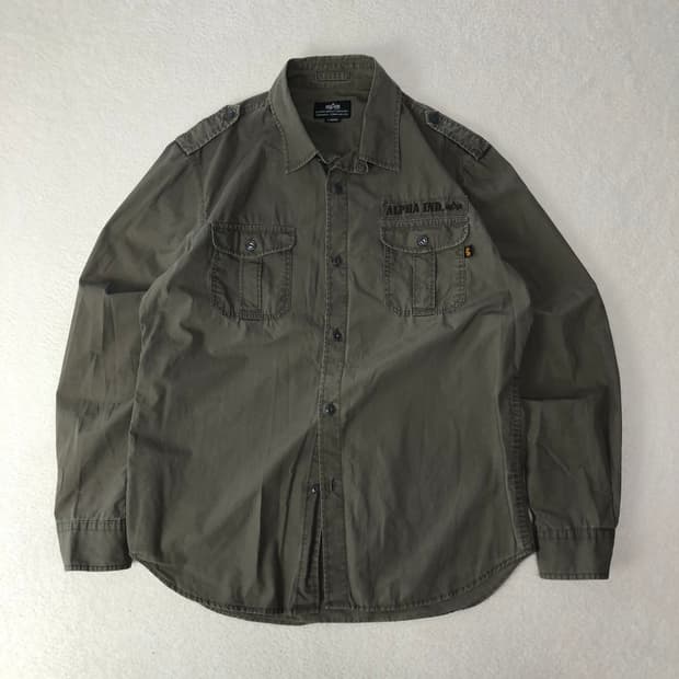 알파인더스트리 밀리터리 셔츠