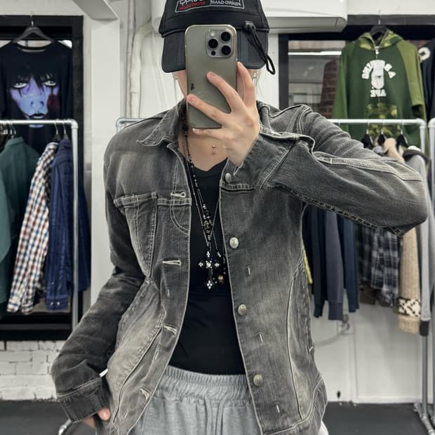 VTG 워시드 데님 자켓