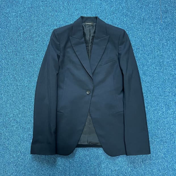 질샌더 네이비 싱글 블레이저 자켓
