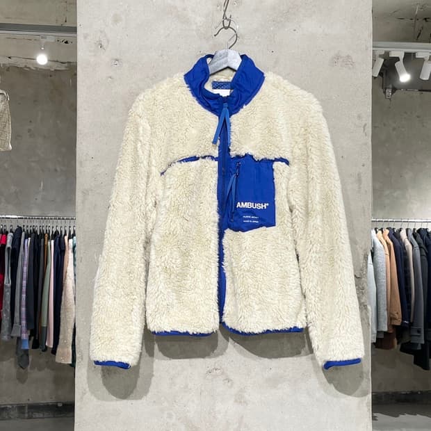 엠부쉬 아이보리 테디 플리스 자켓