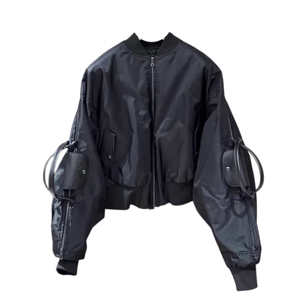 셰인 올리버 x 롱챔프 핸드백 봄버자켓