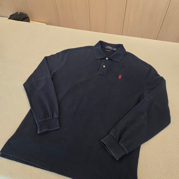 폴로 랄프로렌 블랙 긴팔 폴로티 XXL