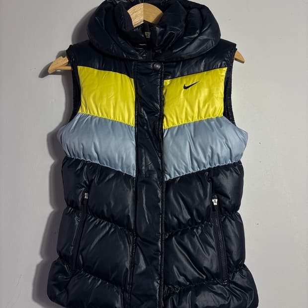 NIKE 컬러 블록 패딩 베스트
