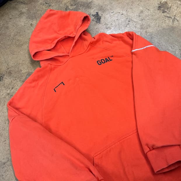 [정품/XL] GOAL 골 스튜디오 오렌지색 후드티 b15