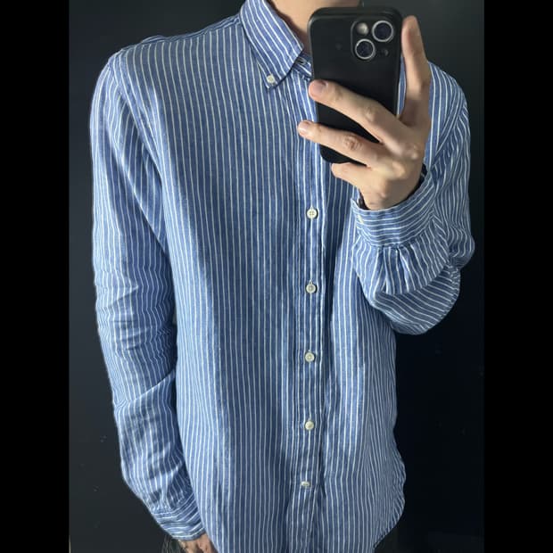 POLO 폴로 랄프로렌 스트라이프 린넨 셔츠