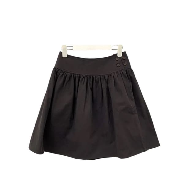 flare button midi sk 