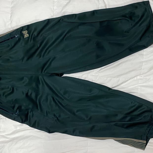 니들스 x LHP H.D. 트랙 팬츠 폴리 스무스 다크 그린