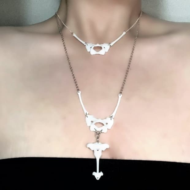 BONE HALO NECKLACE