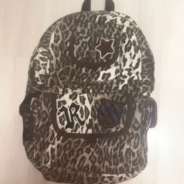 희귀) 폴로 랄프로렌 빈티지 레오파드 백팩 가방 