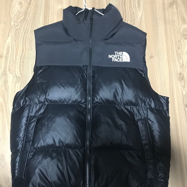 노스페이스 눕시 온 볼 베스트 블랙 조끼 패딩L