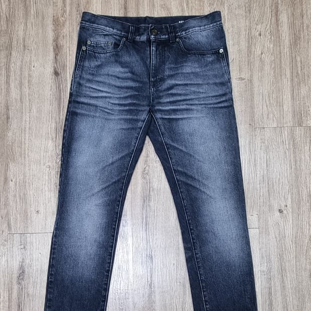 SAINT LAURENT 생로랑 캣워시 로우라이즈 데님 30in _ 여성