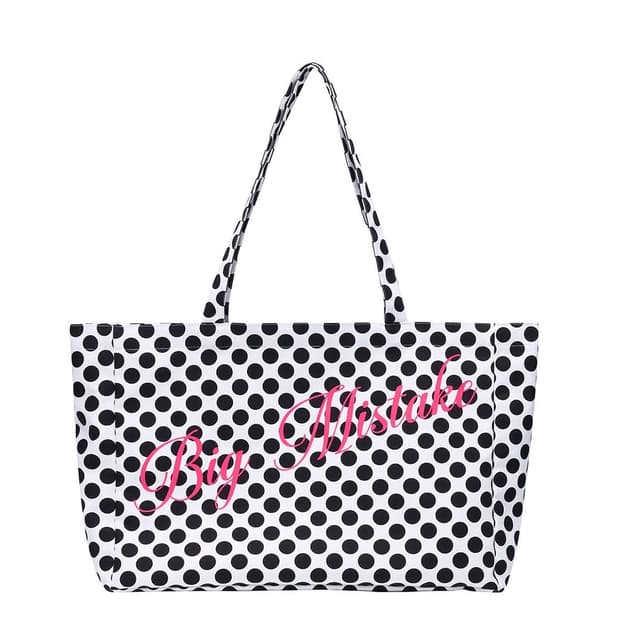 justhaus 도트 패턴 토트백