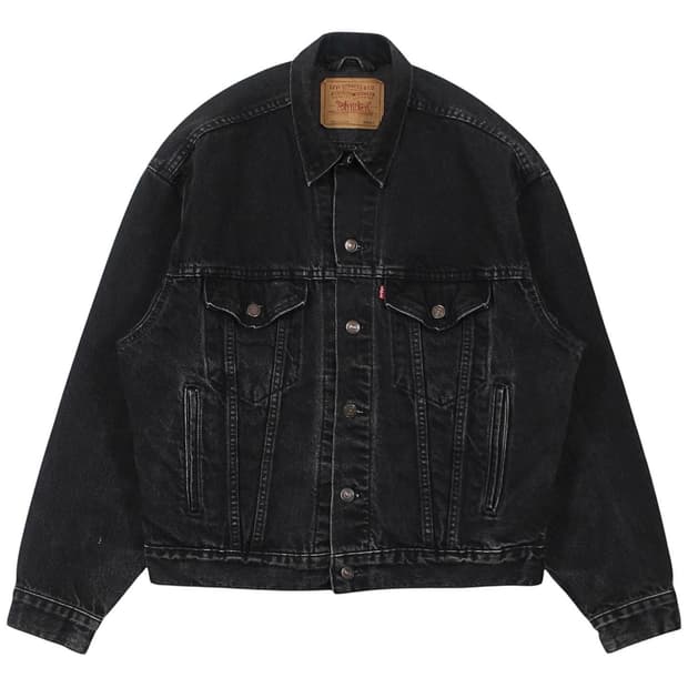 1993 USA 리바이스 70507-4159 블랙 데님 자켓 빈티지