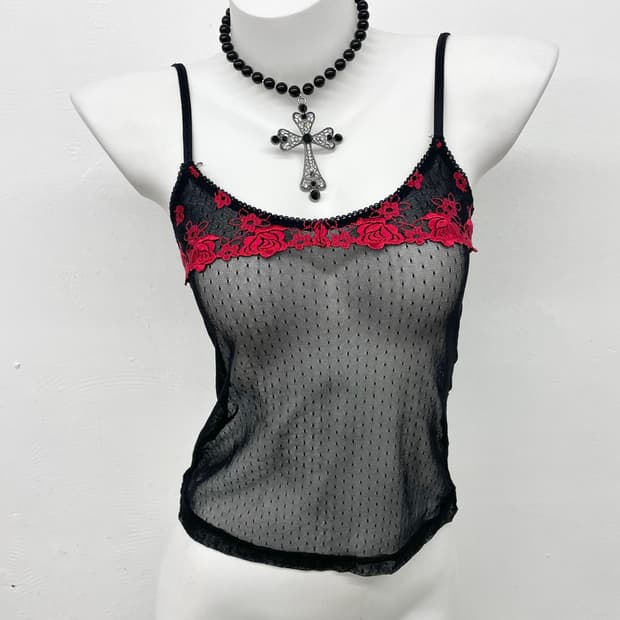 블랙 오리렌탈 로즈 슬립