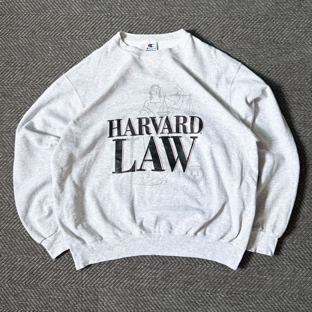 90s 챔피온 HARVARD LAW 빈티지 스웻셔츠 (105-110)