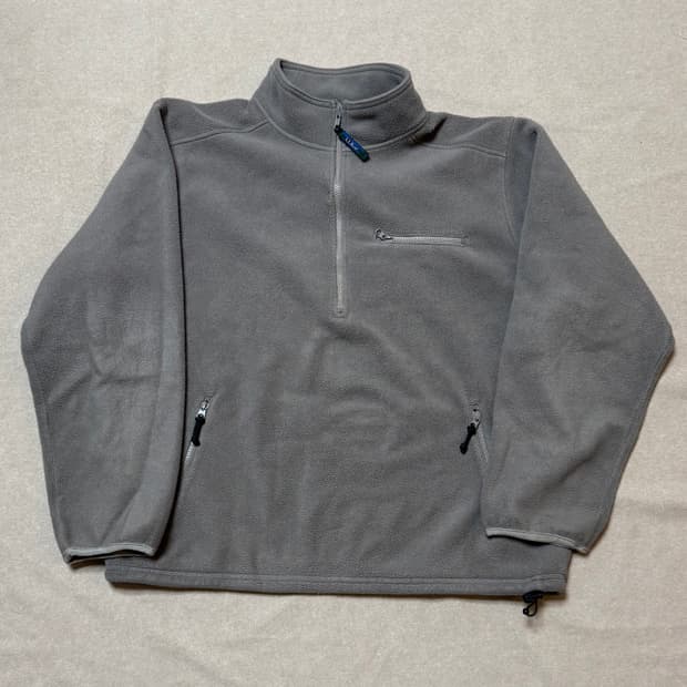 엘엘빈 헤비 플리스 풀오버 브라운 80s