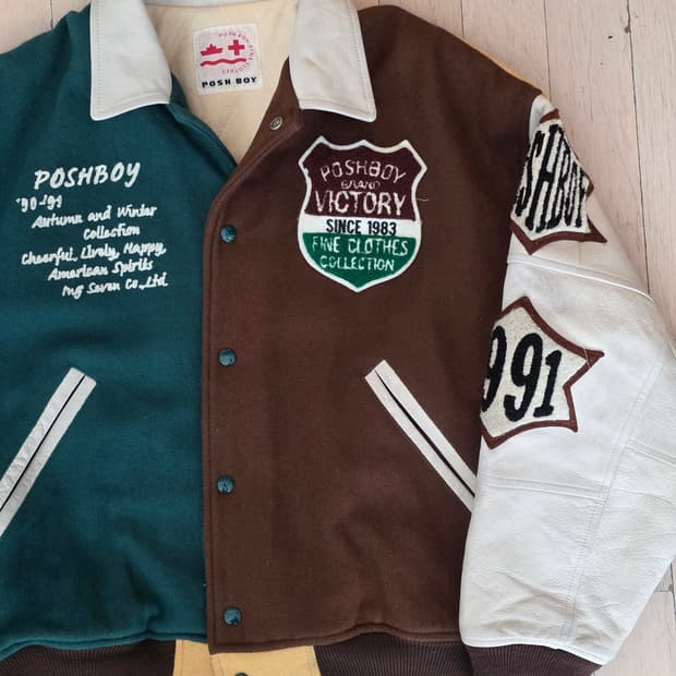 Poshboy stadium Leather jacket 