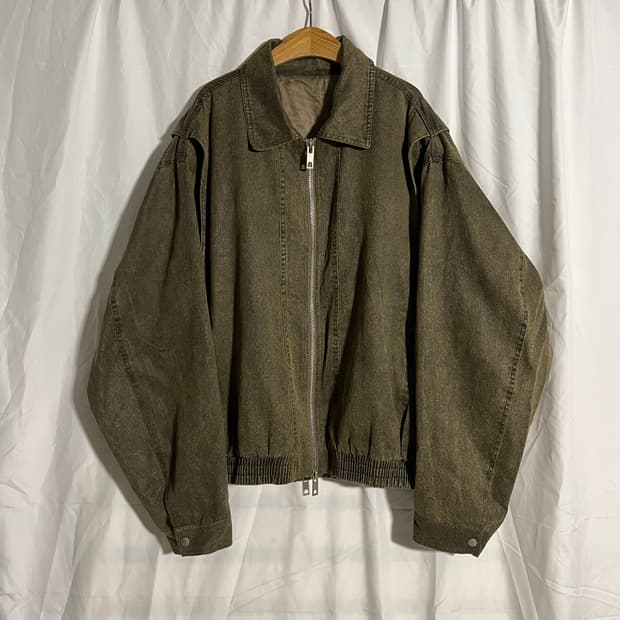 lafudgestore . 버핑레더 봄버자켓