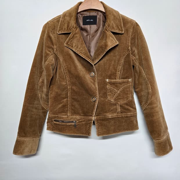 잭앤질 브라운 코듀로이 자켓 66