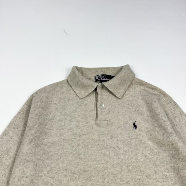 폴로 랄프로렌 포니 램스울 아이보리 니트 (S)