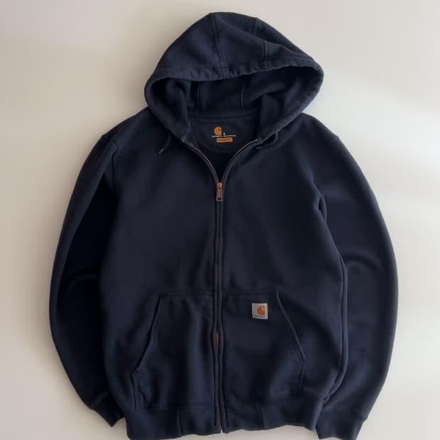 칼하트 네이비 후드 집업  S