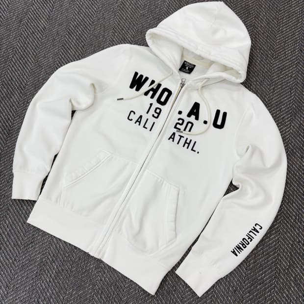 후아유 후드집업 화이트