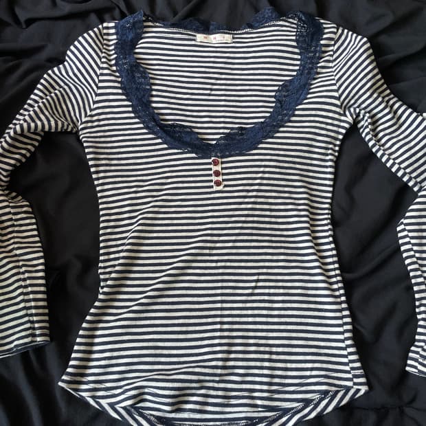 빈티지 레이스 롱슬리브