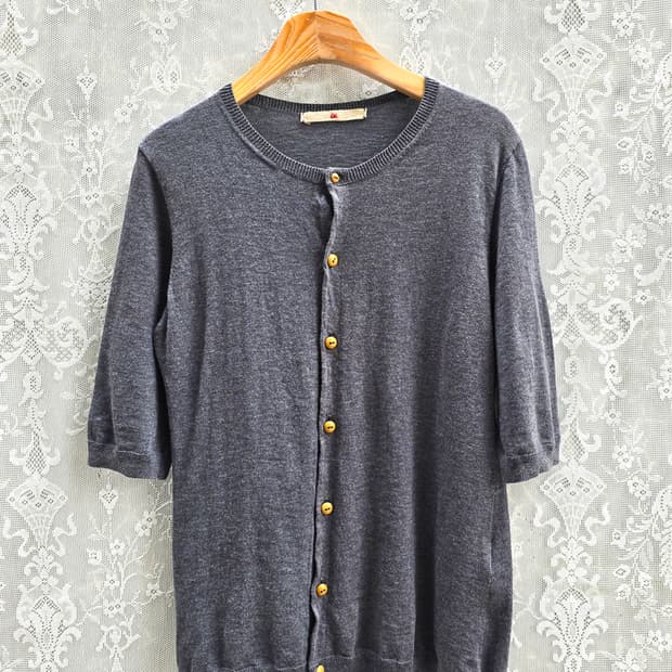 45rpm 코튼 반팔 가디건