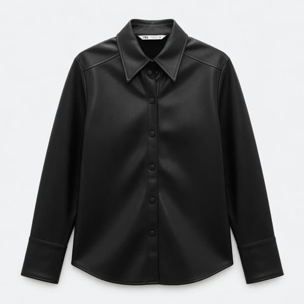 [L] ZARA 자라 레더 셔츠