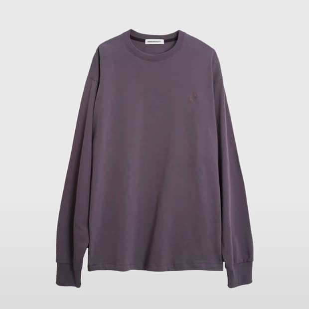 999휴머니티 EVD 로고 롱슬리브 페이디드 퍼플