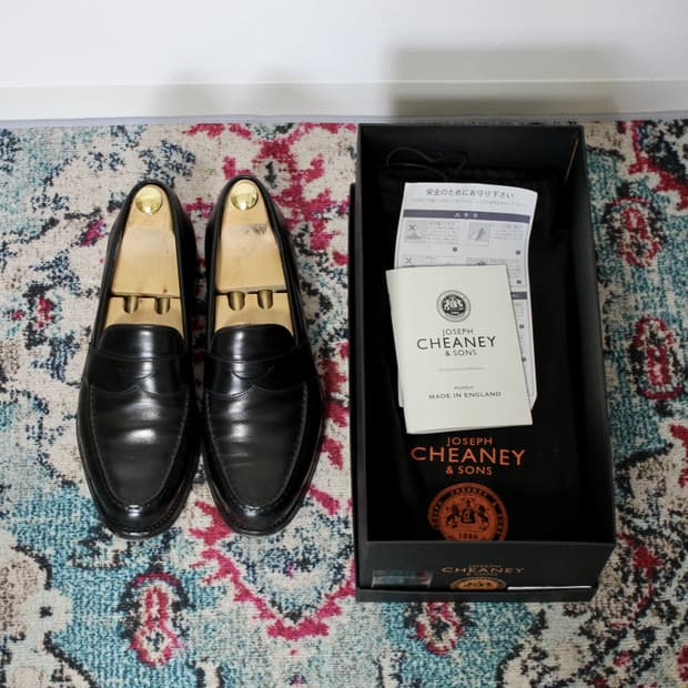 JOSEPH CHEANEY 조셉치니 허드슨 블랙 로퍼 8F