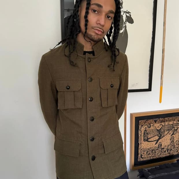 발렌시아가 AW2006 울 밀리터리 자켓(46)