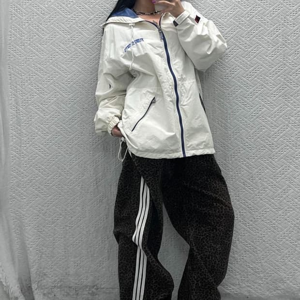 후부 올드스쿨 빈티지 바람막이 100 C06923