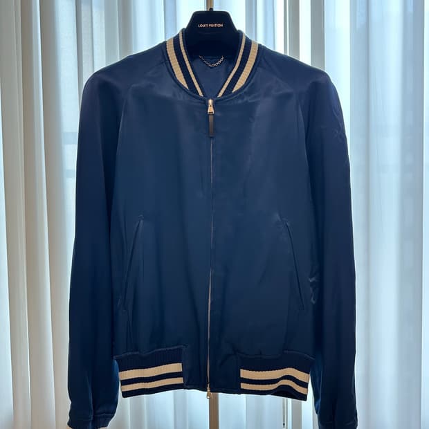 루이비통 새틴 블루종 자켓 / 48