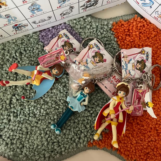 카드캡터체리 카드캡터사쿠라 키링 키홀더 3종