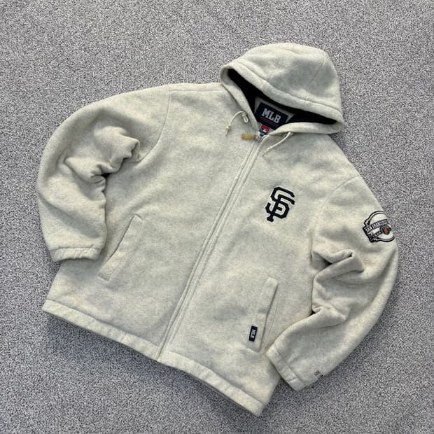 실측확인 MLB 남성 후드 집업 자켓 0324J