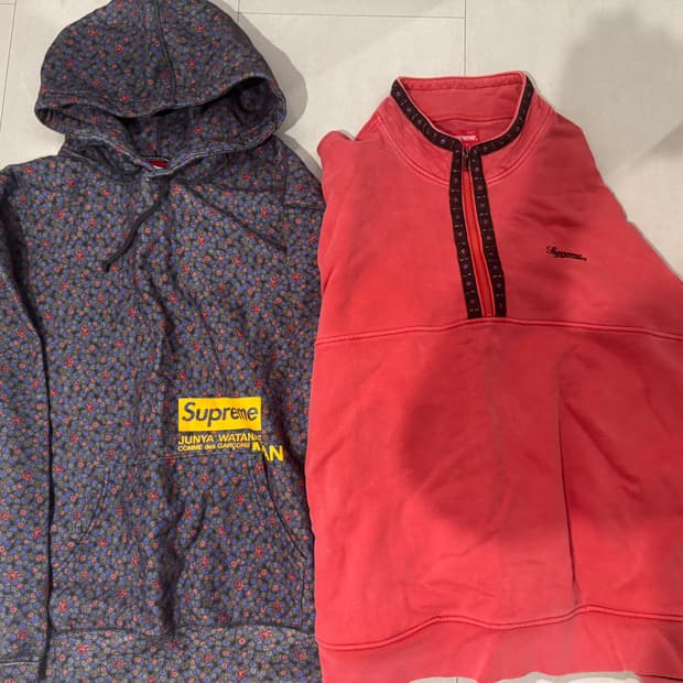 슈프림x준야와타나베 후드,슈프림 반짚업