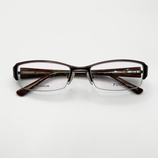 FUGA 푸가 일본 브랜드 스퀘어 반무테 안경