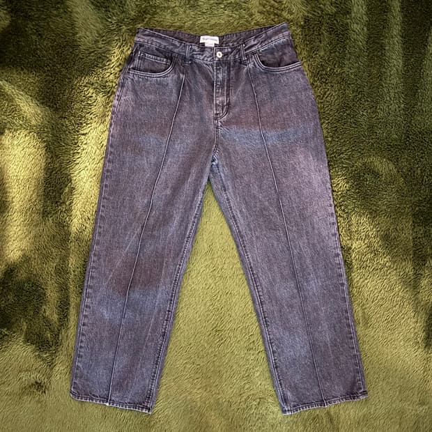 [XL] Namerclothing 네이머클로딩 핀턱 데님 팬츠 그레이