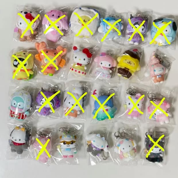 산리오 치비토모 디저트 천사와악마 해양 키티 마멜 포차코 폼폼푸린 시나모