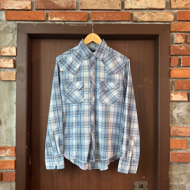 00s 랭글러 체크 웨스턴셔츠