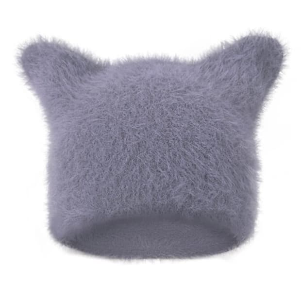 익스파이어드걸 고양이귀 비니 그레이 미야오 비니