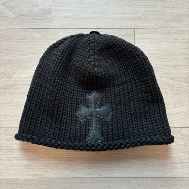 크롬하츠 레더 크로스패치 비니 정품 풀구성