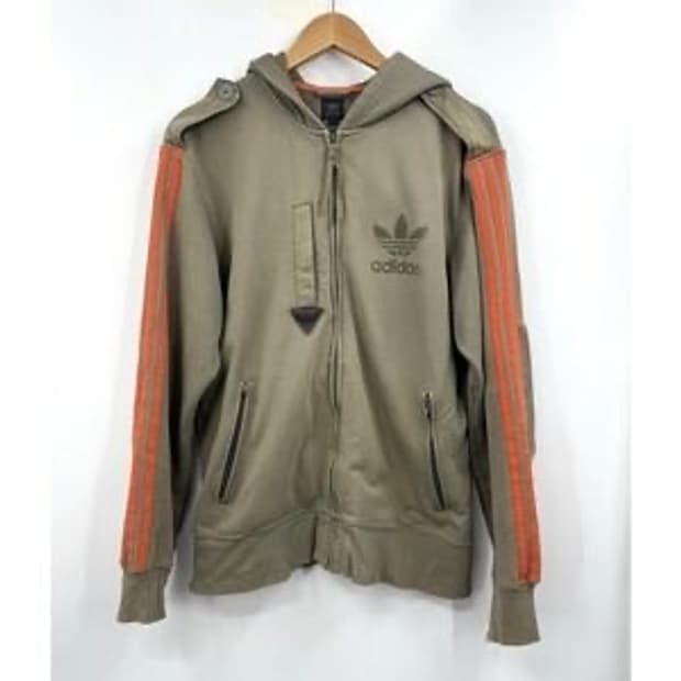 아디다스 샘플 카키 후드집업