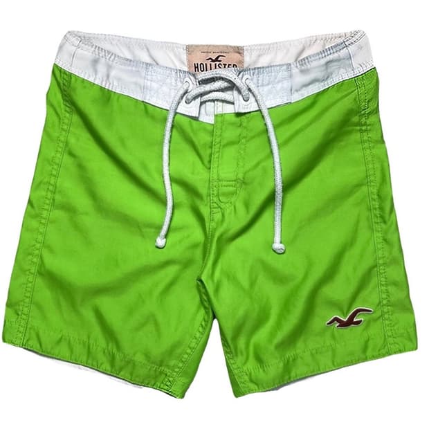 HOLLISTER 스윔 트렁크 팬츠 그린 XS