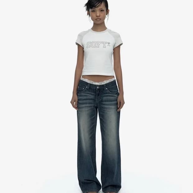 카시코 Hotfix Straight Jeans Blue 구해요