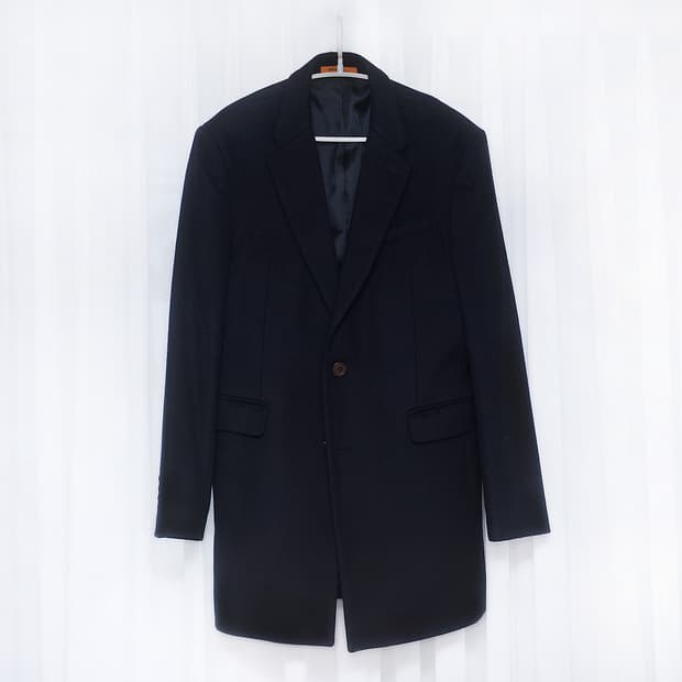 킨록 울.캐시미어 클래식 싱글 체스터 코트 자켓 (95-100)