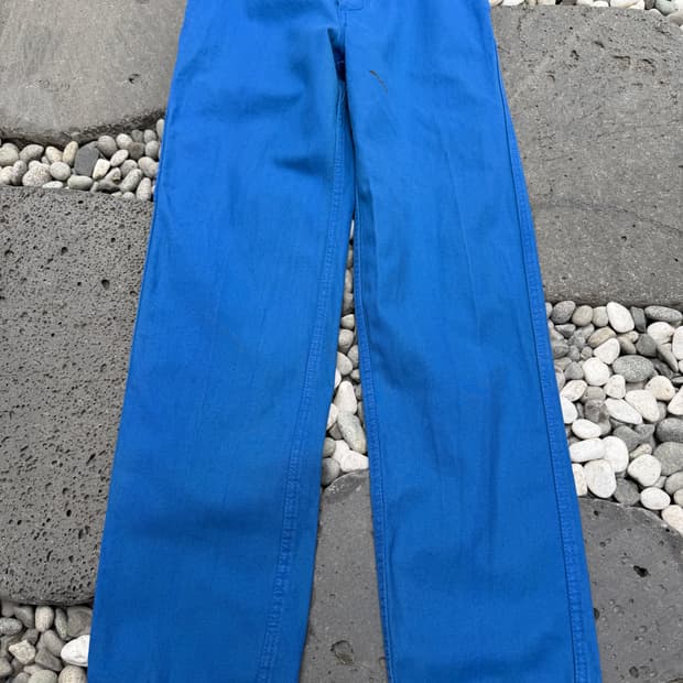 1990s WASHED BLUE FRENCH 빈티지 프렌치워크팬츠