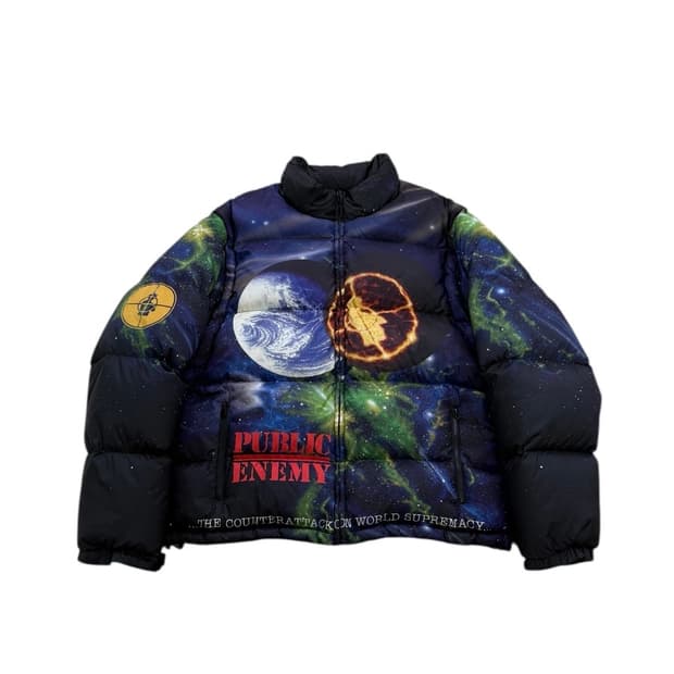 슈프림 X 언더커버 X 퍼블릭 에너미 18ss 패딩점퍼